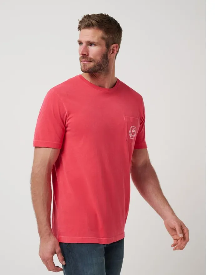 Men LOCAL FAVORITE 20 TEE Red TravisMathew Tees