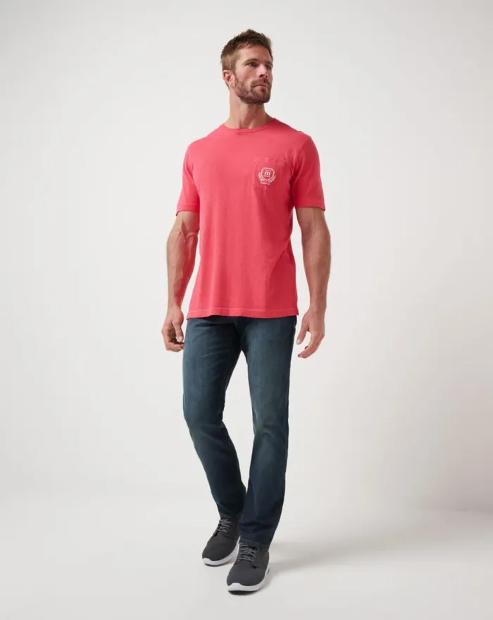 Men LOCAL FAVORITE 20 TEE Red TravisMathew Tees
