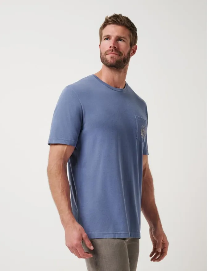 Men LOCAL FAVORITE 20 TEE Vintage Indigo TravisMathew Tees