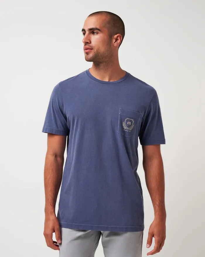 Men LOCAL FAVORITE TEE Vintage Indigo TravisMathew Tees