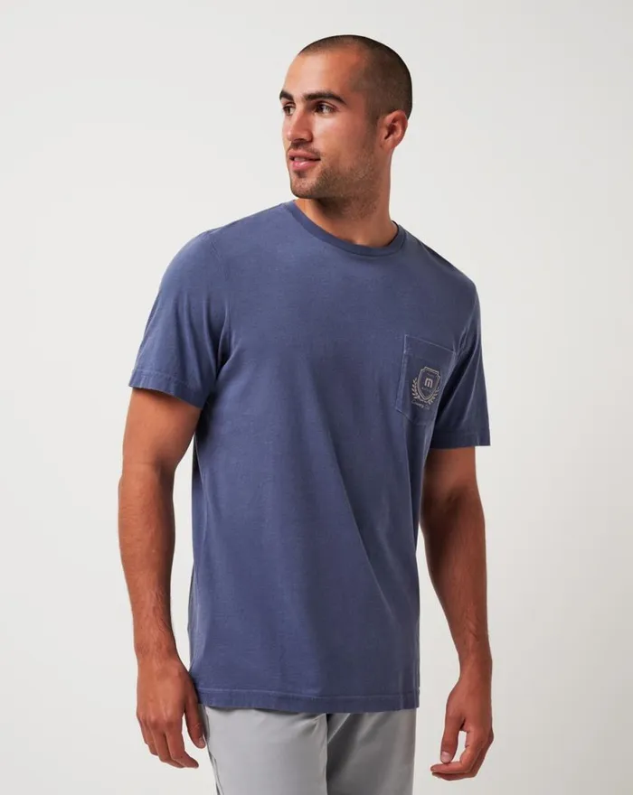 Men LOCAL FAVORITE TEE Vintage Indigo TravisMathew Tees