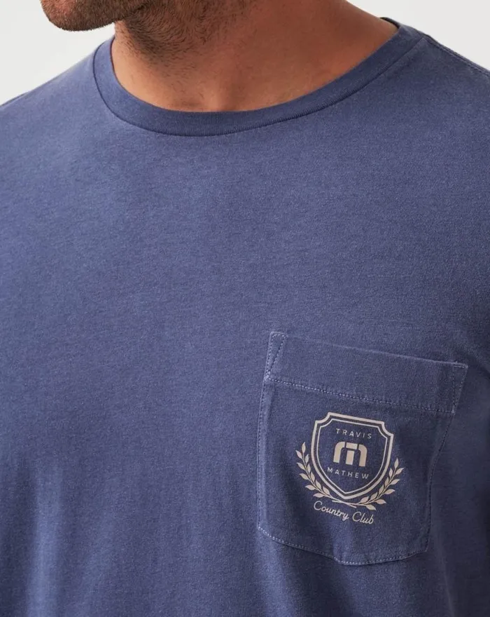 Men LOCAL FAVORITE TEE Vintage Indigo TravisMathew Tees