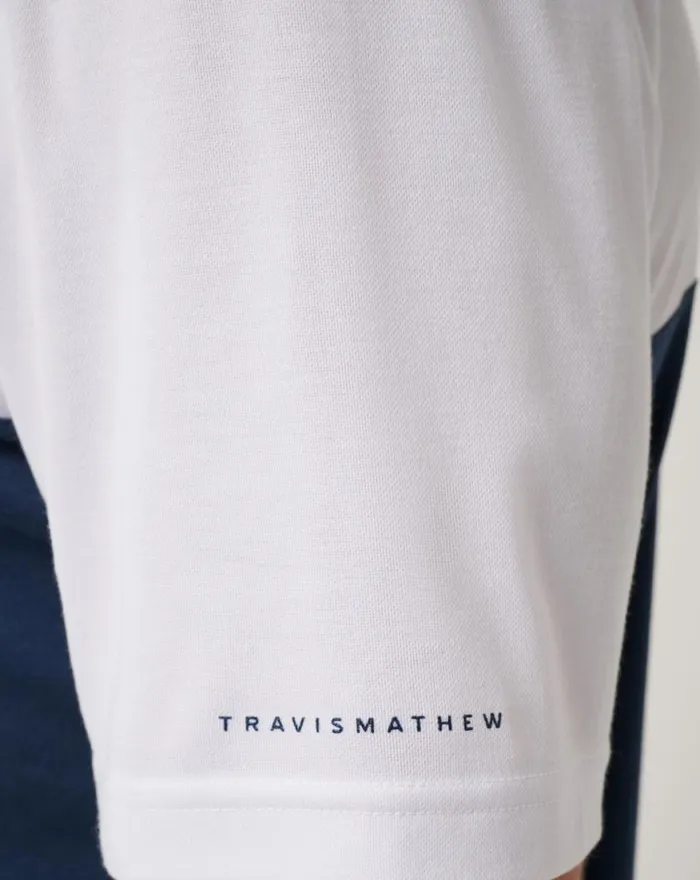 Men LOS ANGELES ANGELS HOME RUN LEADER POLO Whitenavy TravisMathew Polos