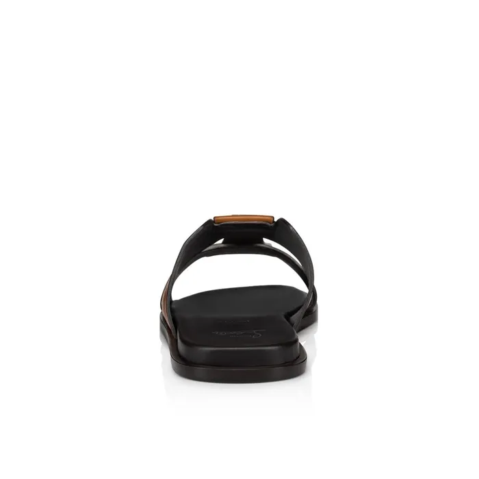 Men Loubi Be Mules 8211 Calf Leather 8211 Cuoio Brown Christian Louboutin Sandals and Espadrilles
