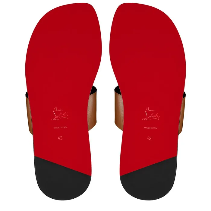 Men Loubi Be Mules 8211 Calf Leather 8211 Cuoio Brown Christian Louboutin Sandals and Espadrilles