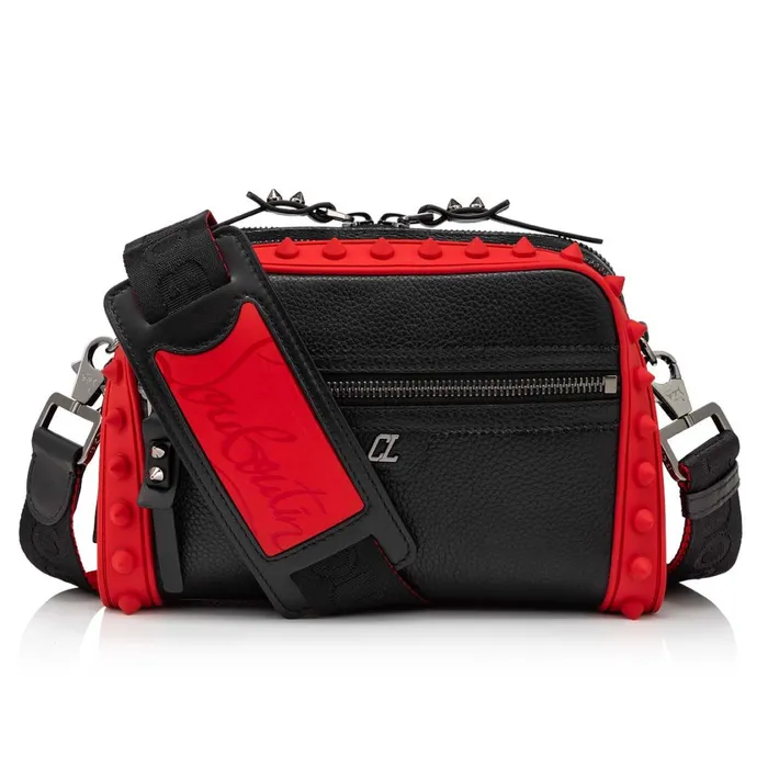 Men Loubitown Crossbody Bag 8211 Calf Leather And Rubber 8211 Black Black Christian Louboutin Crossbody Bags Men Loubitown Crossbody Bag 8211 Calf Leather And Rubber 8211 Black Black Christian Louboutin Crossbody Bags