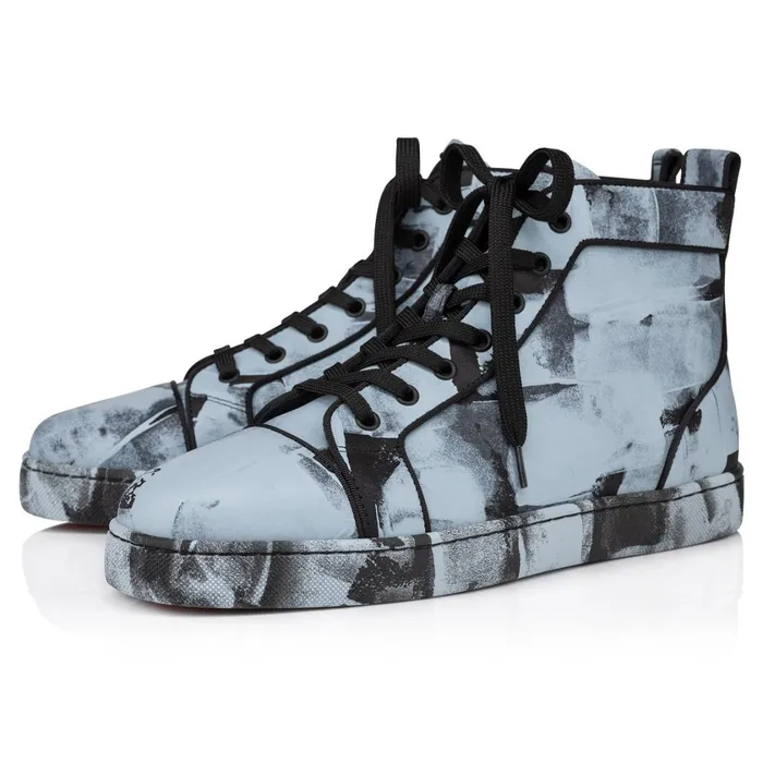 Men Louis Hightop Sneakers 8211 Leather Pittore 8211 Paseo Blue Christian Louboutin High Top Sneakers Men Louis Hightop Sneakers 8211 Leather Pittore 8211 Paseo Blue Christian Louboutin High Top Sneakers