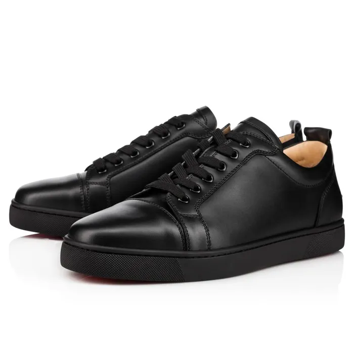 Men Louis Junior Sneakers 8211 Calf Leather 8211 Black Black Christian Louboutin Low Top Sneakers Men Louis Junior Sneakers 8211 Calf Leather 8211 Black Black Christian Louboutin Low Top Sneakers