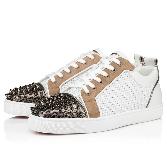 Men Louis Junior Spikes Sneakers 8211 Calf Leather And Spikes 8211 Multicolor Multicolor Christian Louboutin Low Top Sneakers Men Louis Junior Spikes Sneakers 8211 Calf Leather And Spikes 8211 Multicolor Multicolor Christian Louboutin Low Top Sneakers