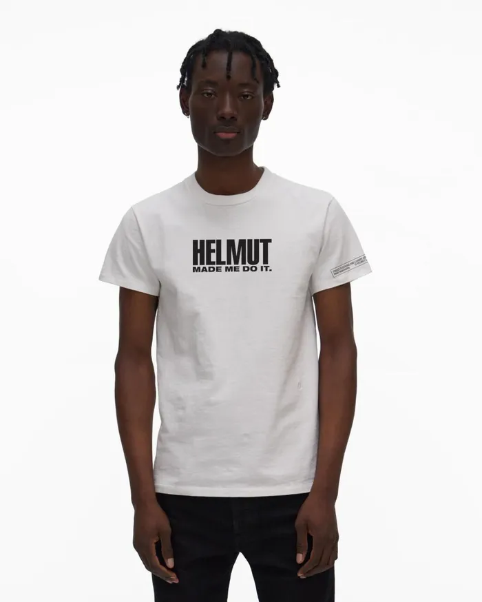 Men Made Me Tee White Helmut Lang TShirts