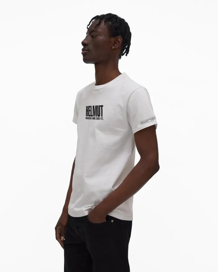 Men Made Me Tee White Helmut Lang TShirts
