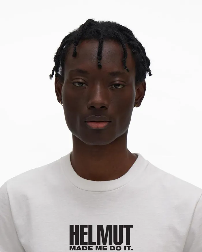 Men Made Me Tee White Helmut Lang TShirts