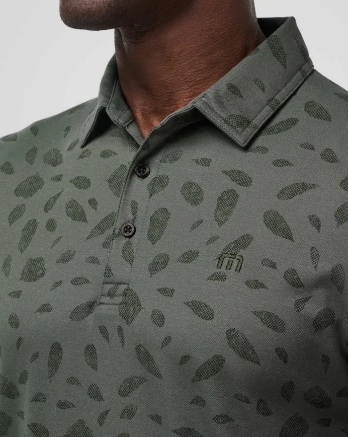 Men MAGMA MELT POLO Dark Olive TravisMathew Polos