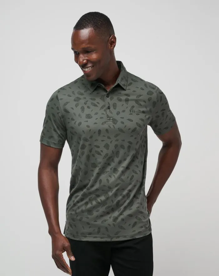 Men MAGMA MELT POLO Dark Olive TravisMathew Polos
