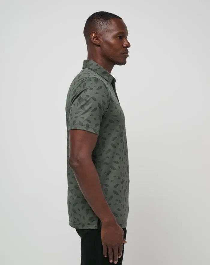Men MAGMA MELT POLO Dark Olive TravisMathew Polos