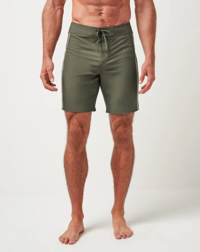 Men MAKING IT REEF BOARDSHORT Dark Olive TravisMathew Shorts