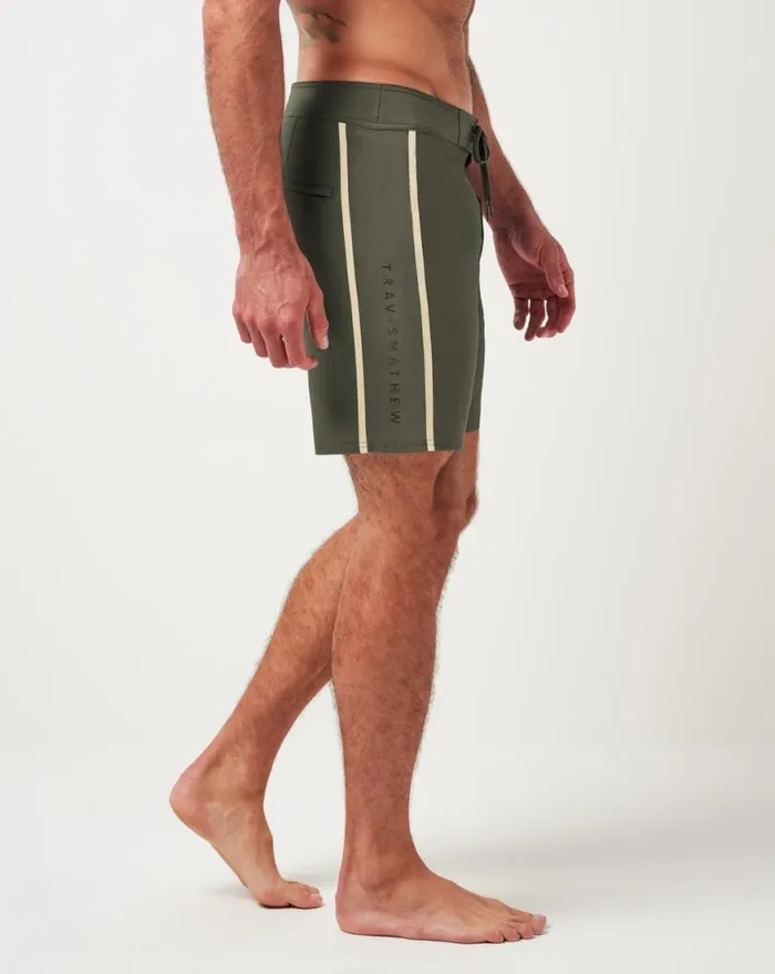 Men MAKING IT REEF BOARDSHORT Dark Olive TravisMathew Shorts