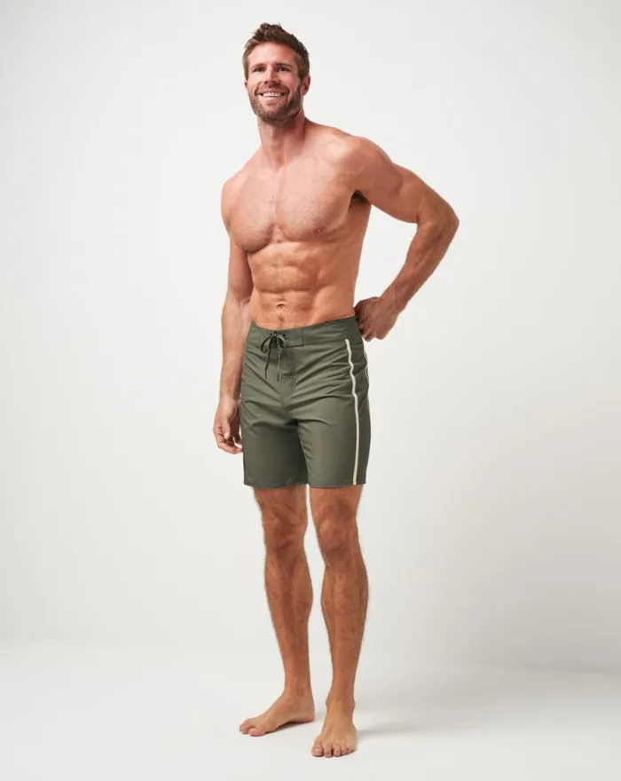 Men MAKING IT REEF BOARDSHORT Dark Olive TravisMathew Shorts
