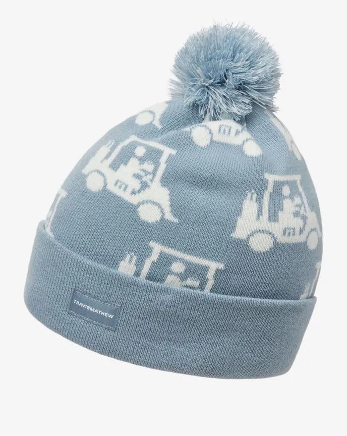 Men MAPES BEANIE Dusty Blue TravisMathew Beanies