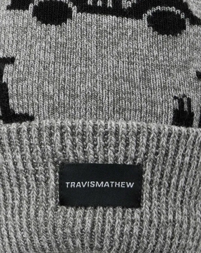 Men MAPES BEANIE Heather Grey TravisMathew Beanies