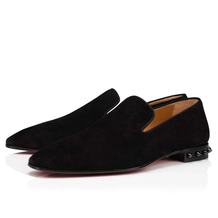 Men Marquees Loafers 8211 Veau Velours 8211 Black Black Christian Louboutin Loafers and Slipons Men Marquees Loafers 8211 Veau Velours 8211 Black Black Christian Louboutin Loafers and Slipons