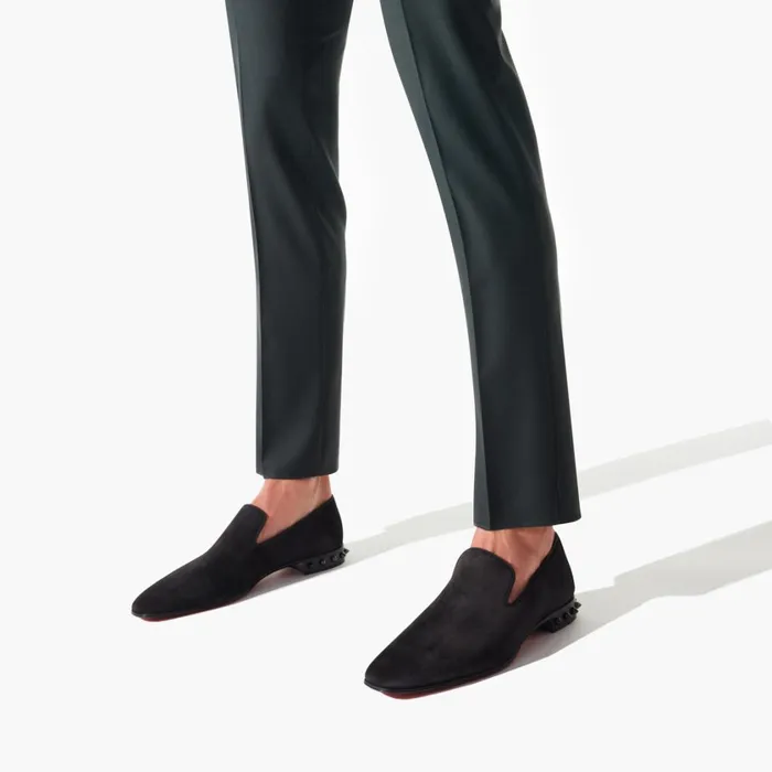 Men Marquees Loafers 8211 Veau Velours 8211 Black Black Christian Louboutin Loafers and Slipons