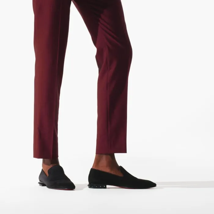 Men Marquees Loafers 8211 Veau Velours 8211 Black Black Christian Louboutin Loafers and Slipons
