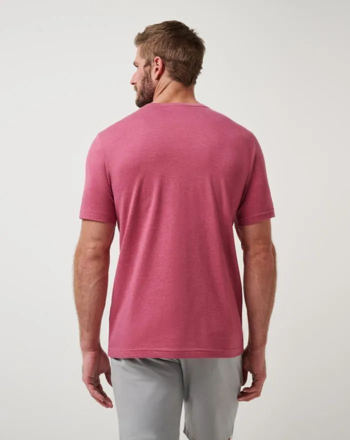 Men MINNESOTA TWINS SUNSET SLAM 20 TEE Heather Red TravisMathew Tees
