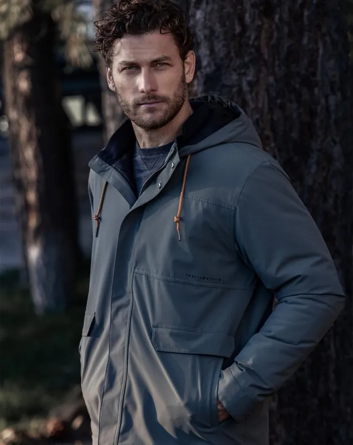 Men MOUNTAIN PASS JACKET Dark Olive TravisMathew Jackets