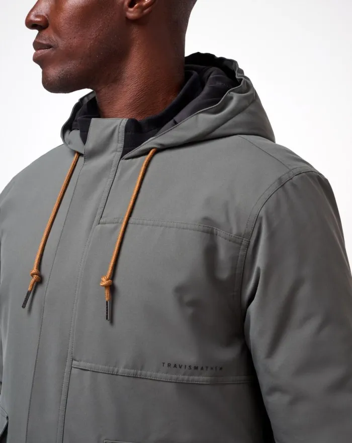 Men MOUNTAIN PASS JACKET Dark Olive TravisMathew Jackets