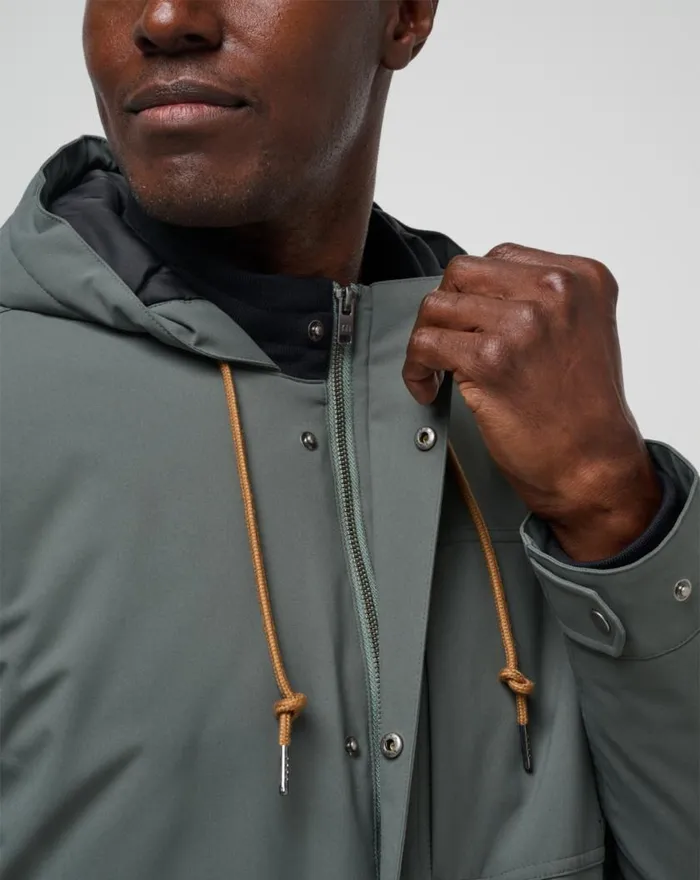 Men MOUNTAIN PASS JACKET Dark Olive TravisMathew Jackets