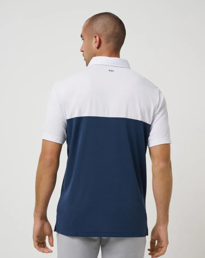 Men NEW YORK YANKEES HOME RUN LEADER POLO Whitenavy TravisMathew Polos