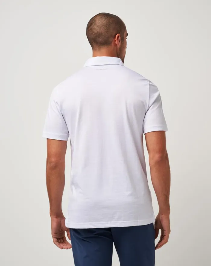 Men NEW YORK YANKEES THE ZINNA POLO White TravisMathew Polos