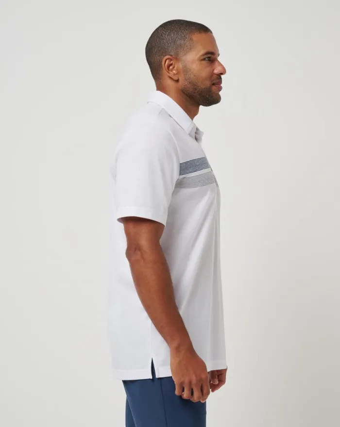 Men NEW YORK YANKEES TOP RECRUIT POLO White TravisMathew Polos
