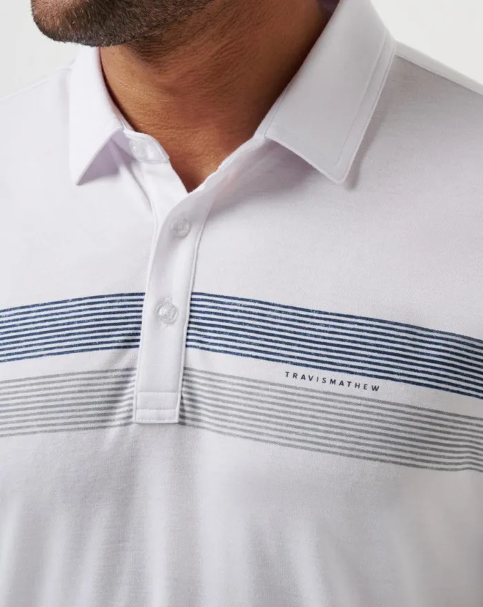 Men NEW YORK YANKEES TOP RECRUIT POLO White TravisMathew Polos