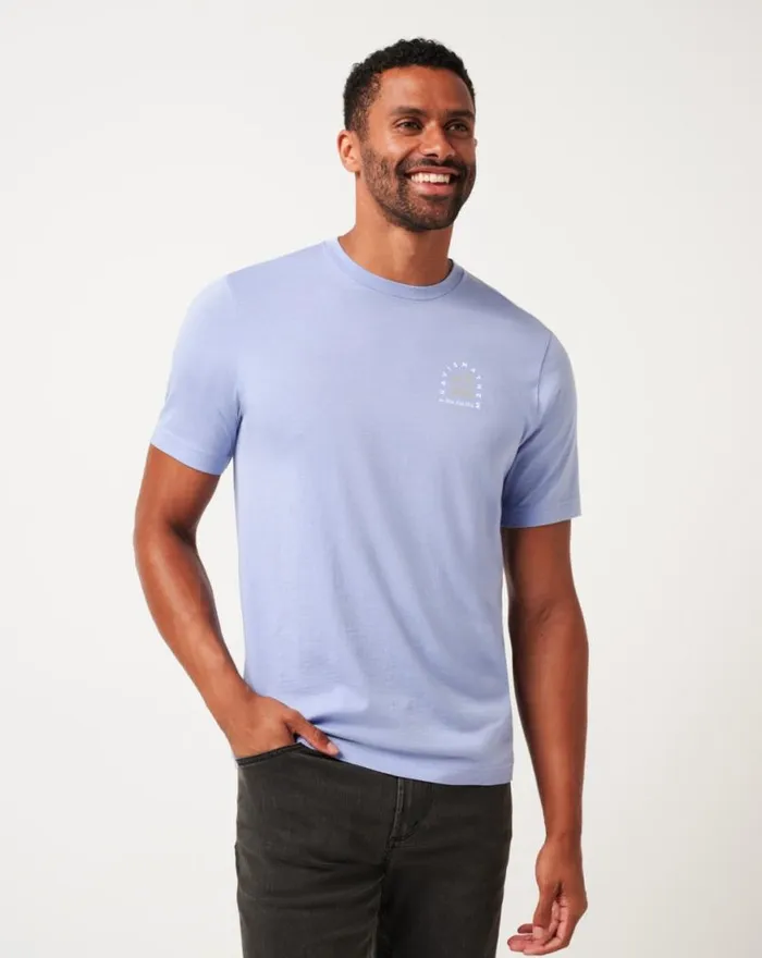 Men NIGHT DIVER TEE Heather Violet Storm TravisMathew Tees Men NIGHT DIVER TEE Heather Violet Storm TravisMathew Tees