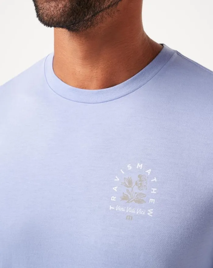 Men NIGHT DIVER TEE Heather Violet Storm TravisMathew Tees Men NIGHT DIVER TEE Heather Violet Storm TravisMathew Tees