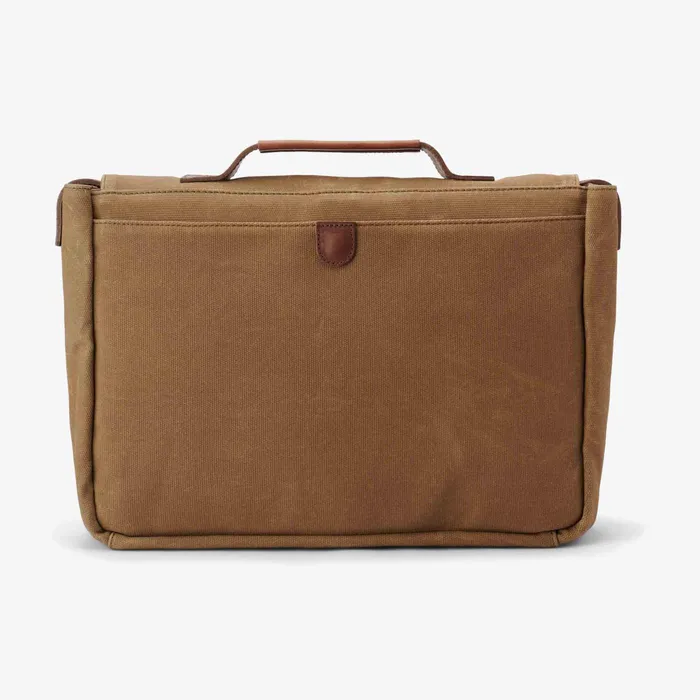 Men Nisolo Bags and Wallets Loreto Messenger Bag Waxed Canvas