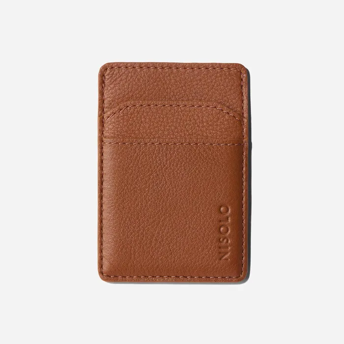 Men Nisolo Bags and Wallets Nico Card Case Wallet Caramel