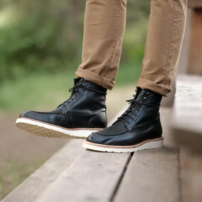 Men Nisolo Boots AllWeather Mateo Boot Black