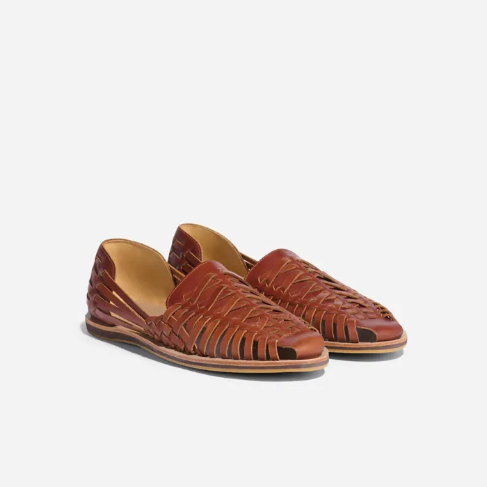 Men Nisolo Sandals and Slip Ons Huarache Sandal Brandy