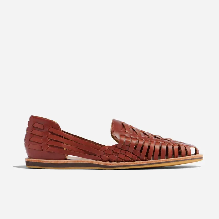 Men Nisolo Sandals and Slip Ons Huarache Sandal Brandy