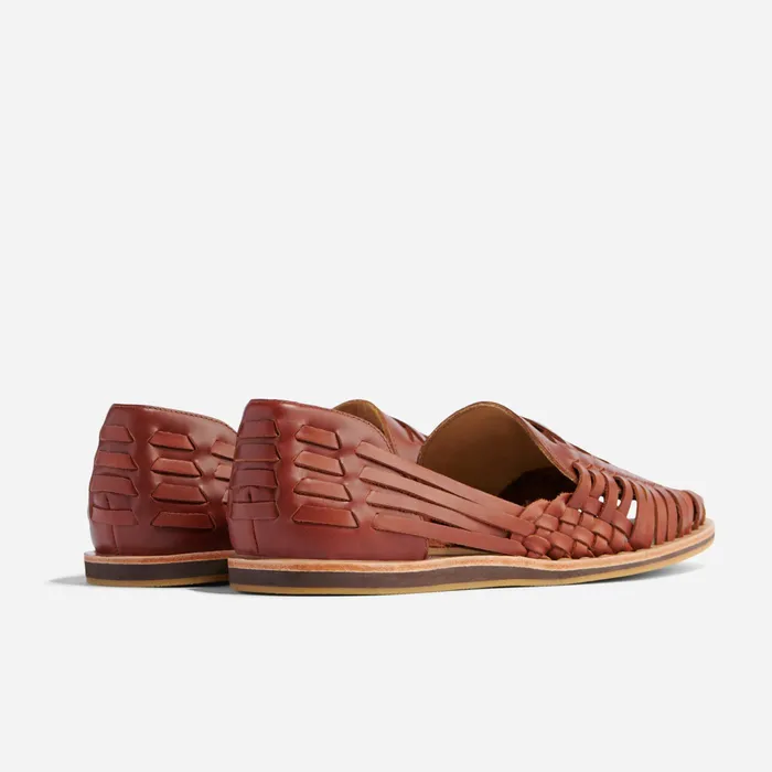 Men Nisolo Sandals and Slip Ons Huarache Sandal Brandy