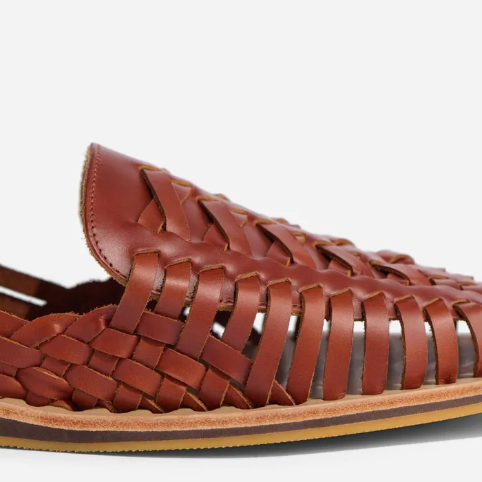 Men Nisolo Sandals and Slip Ons Huarache Sandal Brandy