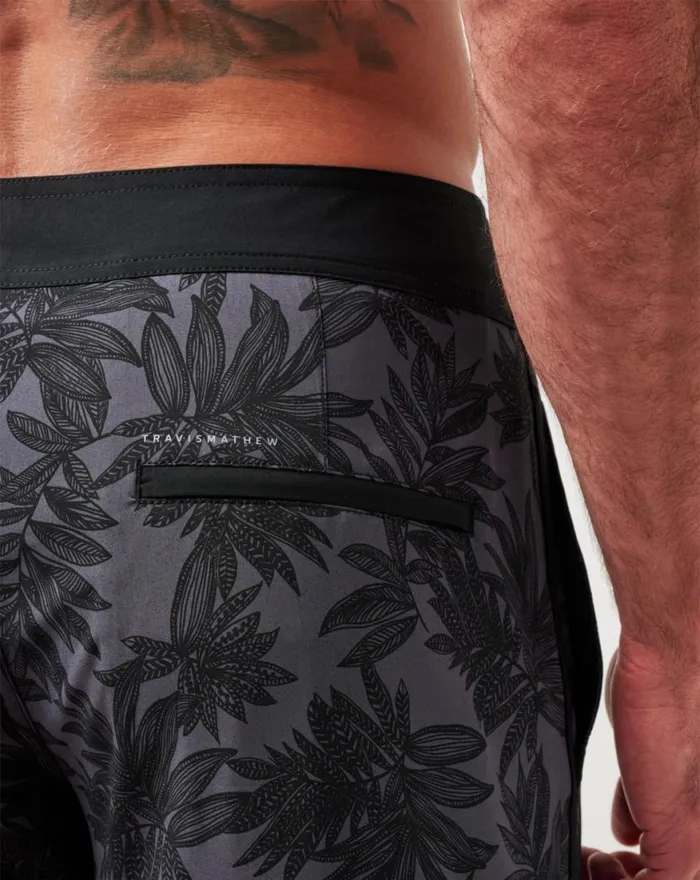 Men NO WAKE ZONE BOARDSHORT Black TravisMathew Shorts