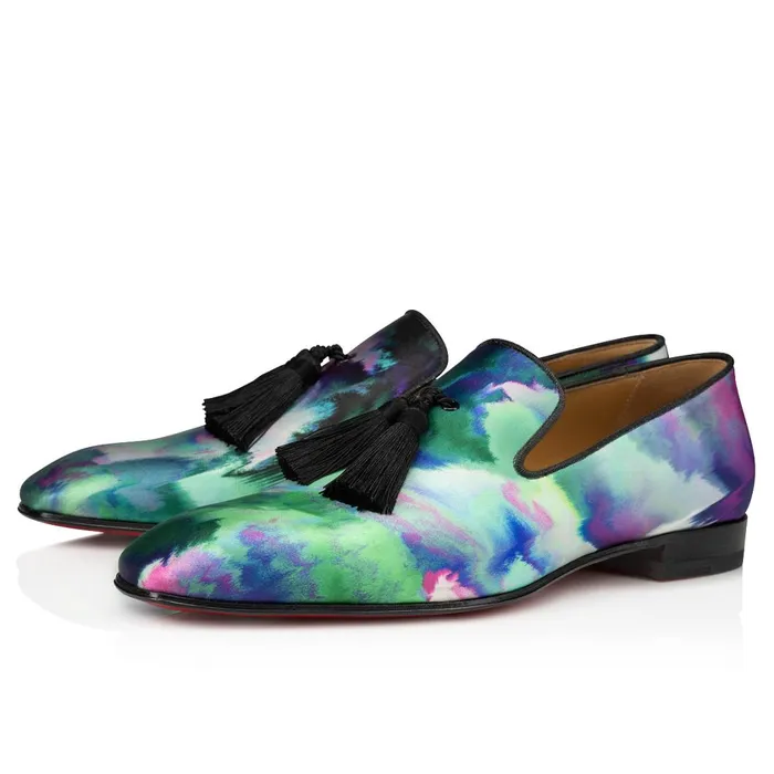 Men Officialito Loafers 8211 Crepe Satin Melancholia Print 8211 Multicolor Multicolor Christian Louboutin Loafers and Slipons Men Officialito Loafers 8211 Crepe Satin Melancholia Print 8211 Multicolor Multicolor Christian Louboutin Loafers and Slipons