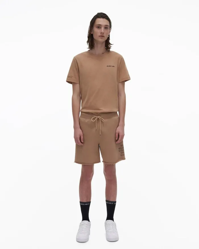 Men Older Short Noble Tan Helmut Lang Shorts