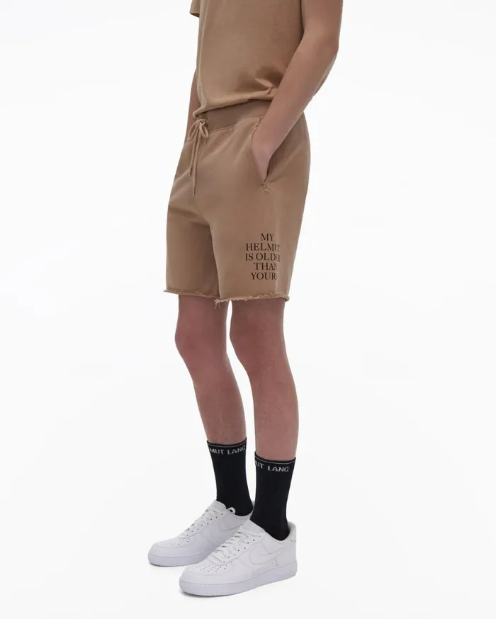 Men Older Short Noble Tan Helmut Lang Shorts