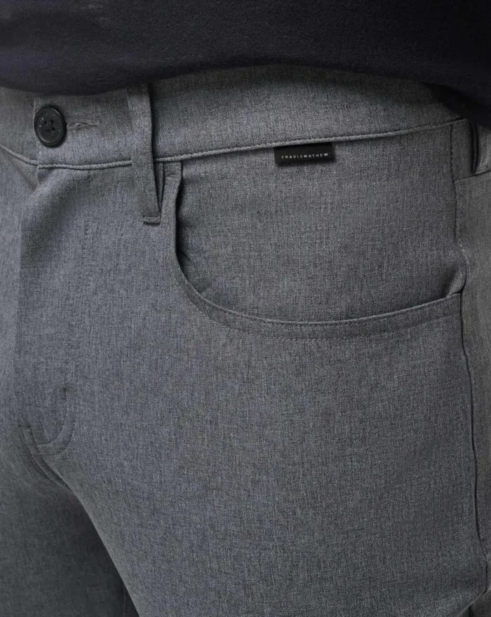 Men OPEN TO CLOSE PANT Heather Dark Grey TravisMathew Pants