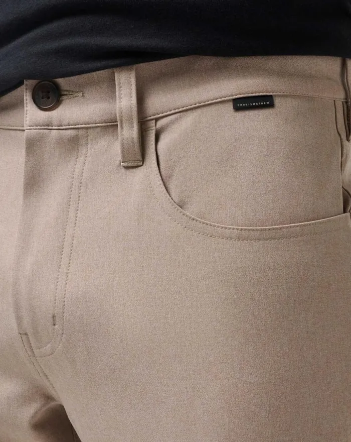Men OPEN TO CLOSE PANT Heather Khaki TravisMathew Pants